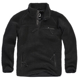 Brandit Svetr Teddyfleece Troyer černá 3XL