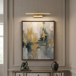 REA - Koupelnové nástěnné LED svítidlo APP1863-1W 40cm BRUSH GOLD OSW-66016