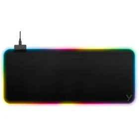 YENKEE YPM 300 RGB WARP černá / herní podložka pod myš a klávesnici / 7 barev / 6 RGB režimů (8590669298174)