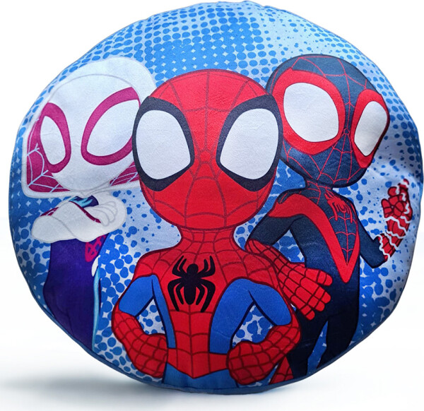 Dětský kulatý polštářek Spidey Team