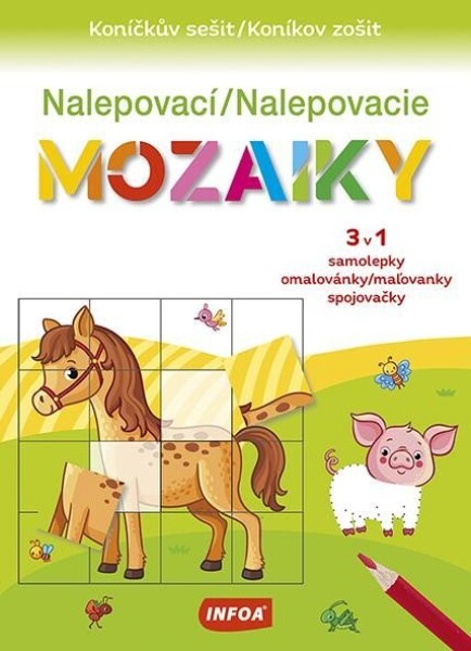 Nalepovací mozaiky mozaiky sešit