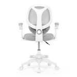 Dětská židle, výškově nastavitelná, šedá síťovina, KA-W8008 GREY