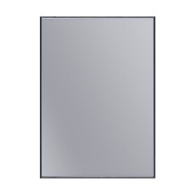 Erga Rectangle, obdélníkové zrcadlo 50x70 cm, černý rám, ERG-V01-RECTAGLE-5070-BK