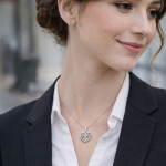 Stříbrný náhrdelník se zirkony Strom života - stříbro 925/1000, srdce, Stříbrná 45 cm