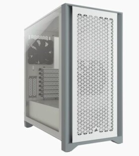 Corsair 4000D TG Airflow bílá / Mid-Tower / E-ATX / 1xUSB 3.0 / 2xUSB 3.2 Gen2 typ-C / průhledná bočnice (CC-9011201-WW)