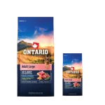 Ontario Adult Large Beef Brown Rice 2x12kg + Barel ZDARMA / Granule pro dospělé psy