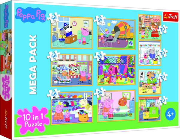 Trefl Puzzle Peppa Pig 10v1 - Sparkys Pink Poppy