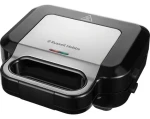 Russell Hobbs 26810-56 černo-stříbrná / Sendvičovač a vaflovač 3v1 / 3 vyměnitelné plotýnky / Nepřilnavý povrch (26810-56)