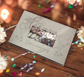 Dárková krabice s oříšky K narozeninám 4x80g