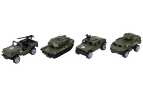 Auto vojenské kovové 8 cm