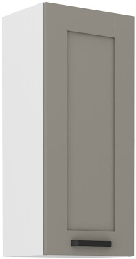 Horní skříňka Luna 40 G-90 1F Barva korpusu: Bílá, Barva dvířek: Clay Grey