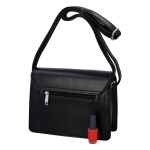 Praktická dámská koženková crossbody kabelka Ivana S., černá