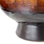 HK living Kameninový obal na květináč Retro Cherry Red 20 cm, červená barva, keramika