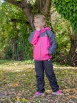 Bunda softshellová outdoorová, Pidilidi, PD1113-03, růžová - 116 | 6let