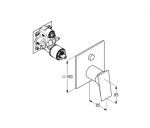 KLUDI - Decus Baterie pod omítku pro 2 spotřebiče, chrom 547590575