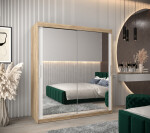 Šatní skříň Abi T3 Barva korpusu: Bílá, Rozměry: 100 cm, Dveře: Bílá