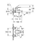 GROHE - Swift Vanová baterie, chrom 24335001