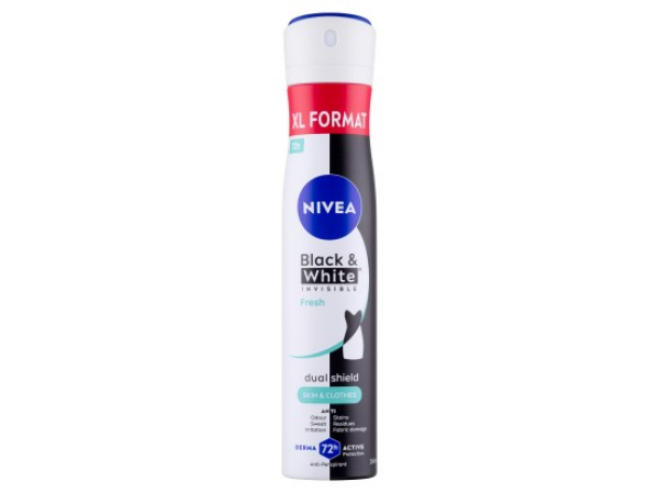 Nivea Black & White Invisible Fresh Sprej antiperspirant 200 ml
