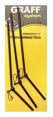 Graff Průjezd zahnutý 15cm Černý 3ks (RB22017)