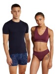 Pánské merino boxerky ICEBREAKER Mens Merino 150 Anatomica Boxers Moss Bloom, Midnight Navy/Aop velikost: XL