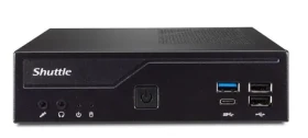 Shuttle XPC slim Barebone DH610 černá / Bez CPU (LGA1700/Alder Lake-S) / 2xDDR4 / 1xSATA / 1x M.2 / 2xLAN / Bez OS (DH610)