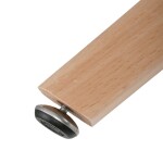 Stůl jídelní, 80x80x74 cm, MDF - bílý matný lak, kovová kostrukce, dřevěné nohy