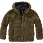 Brandit Bunda dětská Kids Teddyfleece Jacket Hooded olivová 170/176