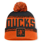 Fanatics Pánská zimní čepice Anaheim Ducks NHL Thrive Cuffed Pom Beanie