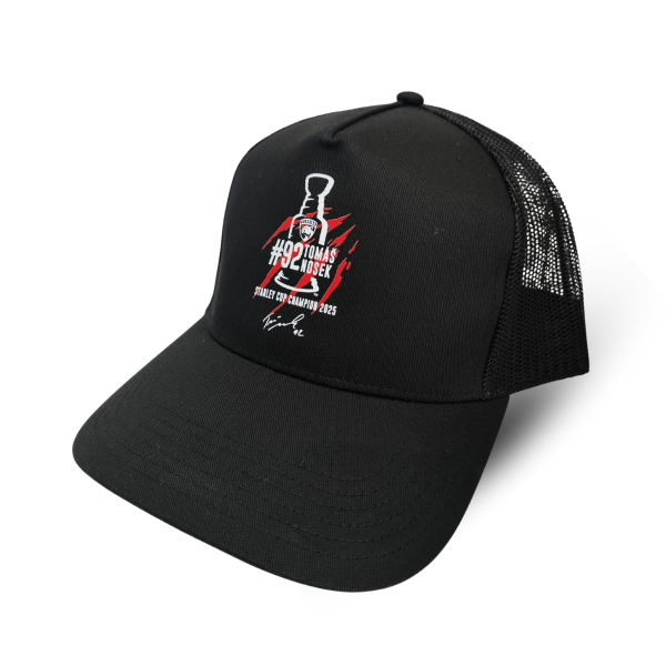 Pánská kšiltovka Tomáš Nosek #92 Stanley Cup Champion 2025 Florida Panthers NHL Black