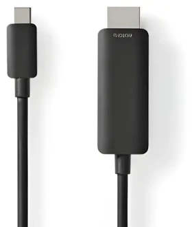 Nedis USB-C - HDMI černá / Redukce / USB 3.2 Gen 1 / 4K 60Hz / 1 m (CCGL64655BK10)