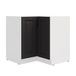 Spodní rohová skříňka Stilo 90x90 DN 2F BB Barva korpusu: Bílá, Barva dvířek: Grafit