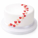 Dortisimo Cukrová srdíčka malá bílá, broskvová a červená (50 ks)