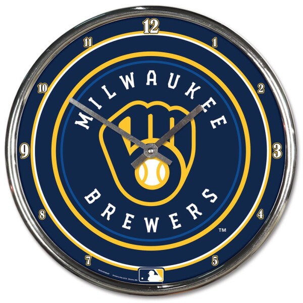 Hodiny Milwaukee Brewers MLB WinCraft Chrome