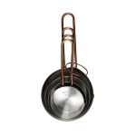 Kitchen Craft Odměrky MasterClass – set 4 ks, měděná barva, kov