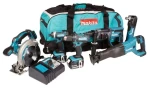 Makita DLX6038T / Sada aku nářadí: DDF482 DTD152 DJR186 DSS610 DTM51 DHR202 / 18V / Li-ion / 3x 5.0 Ah (DLX6038T)