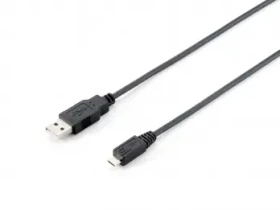 Equip 1 m černý / USB kabel / USB-A na Micro-USB B / USB 2.0 / 480 Mbit/s (128594)