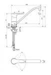 IDEAL STANDARD - Alpha Dřezová baterie, chrom BC663AA