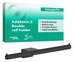 HANSGROHE - AddStoris S Držák toaletního papíru dvojitý, matná černá 41768670
