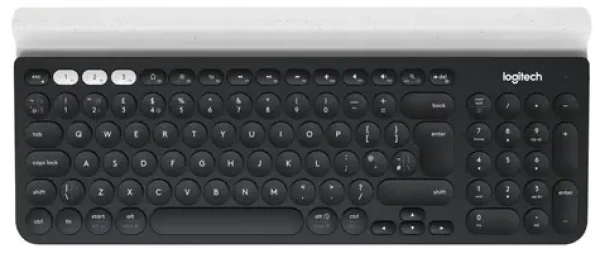 Logitech K780 Multi-Device Wireless DE černo-bílá / bezdrátová klávesnice / 2.4GHz / Bluetooth / DE layout (920-008034)