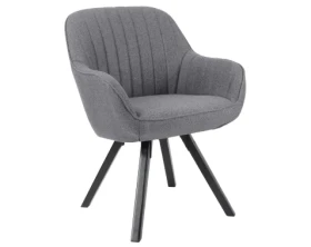 Jídelní židle Chrissy, středně šedá tkanina