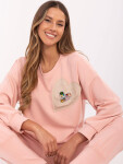 Mikina DHJ BL 20322.72 peach jedna velikost