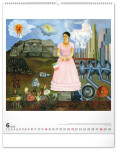 Nástěnný kalendář 2026 NOTIQUE - Frida Kahlo, 48 x 56 cm