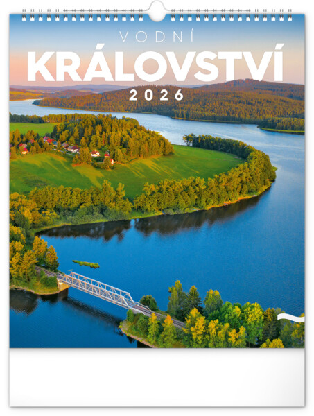 Kalendář 2026 nástěnný: Vodní království, 30 x 34 cm