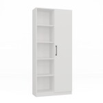 Regál 80 cm dveře bílá