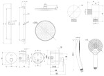 Kielle - Oudee Sprchový set s baterií pod omítku, pro 2 spotřebiče, s příslušenstvím EcoSpare a tělesem, chrom 20602SP60