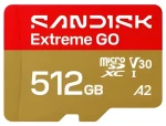 SanDisk Extreme GO microSDXC 512GB / Micro SD karta / 240 MB/s čtení / 160 MB/s zápis (SDSQXGN-512G-GN6MN)