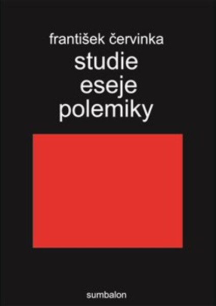 Studie eseje polemiky - František Červinka