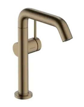 Hansgrohe Tecturis S - Umyvadlová baterie s výpustí Push-Open | CoolStart | EcoSmart | kartáčovaný bronz (73360140)