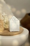 Räder Porcelánový LED svítící domeček Light, bílá barva, porcelán