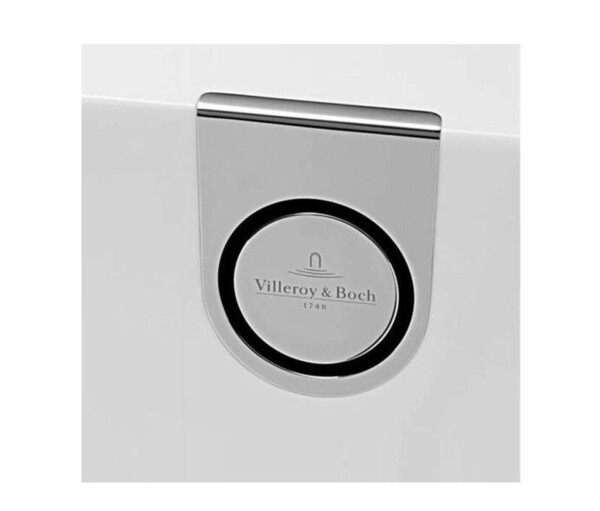 VILLEROY & BOCH - Vanová odtoková a přepadová souprava s napouštěním, chrom/bílá UPCON0138